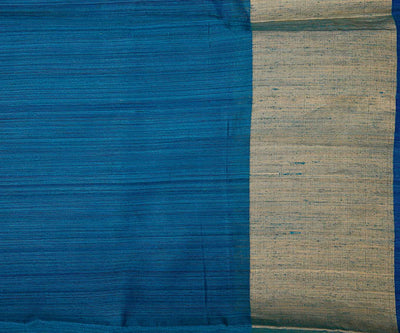 half-white-and-blue-tussar-half-and-half-saree