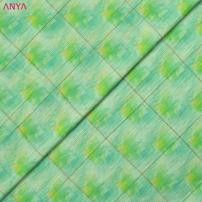 Light Green Matka Silk Fabric