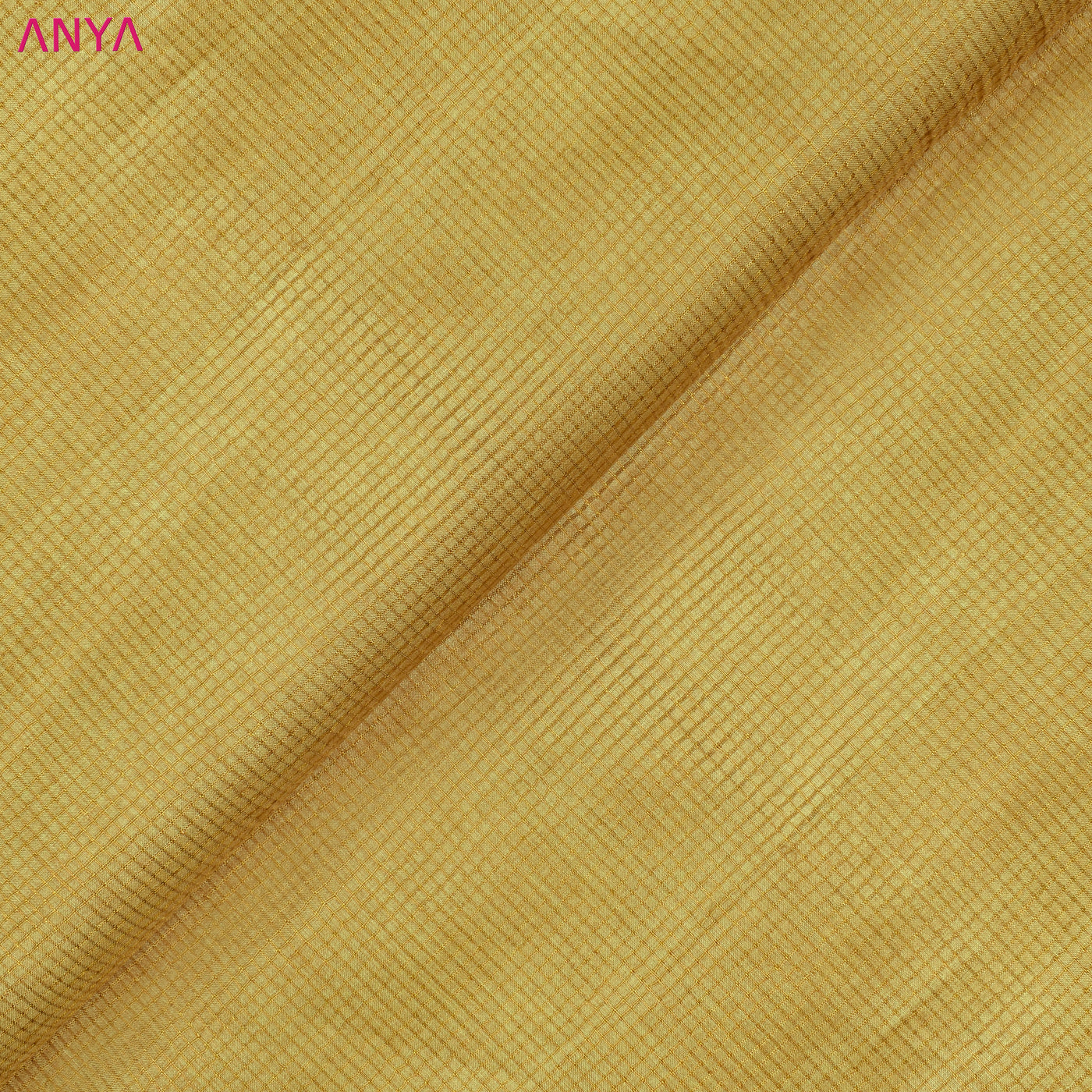 Golden Mustard Tussar Silk Fabric