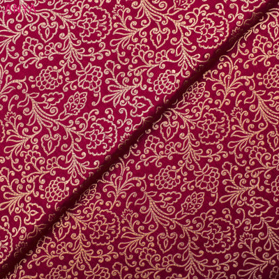 red-banarasi-silk-fabric