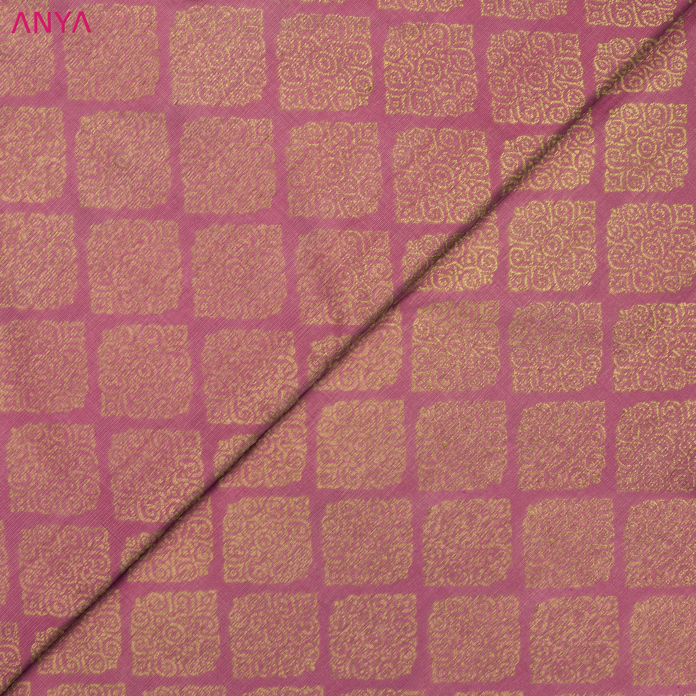 Lotus Pink Kanchi Organza Silk Fabric