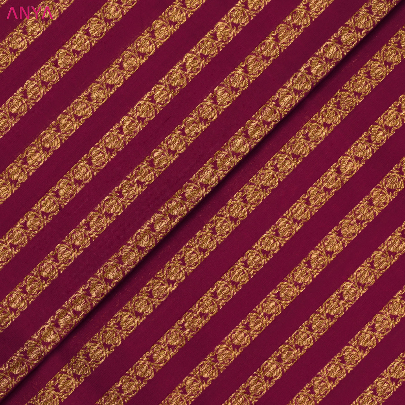 Arakku Kanchi Silk Fabric with Kodi Lines Design