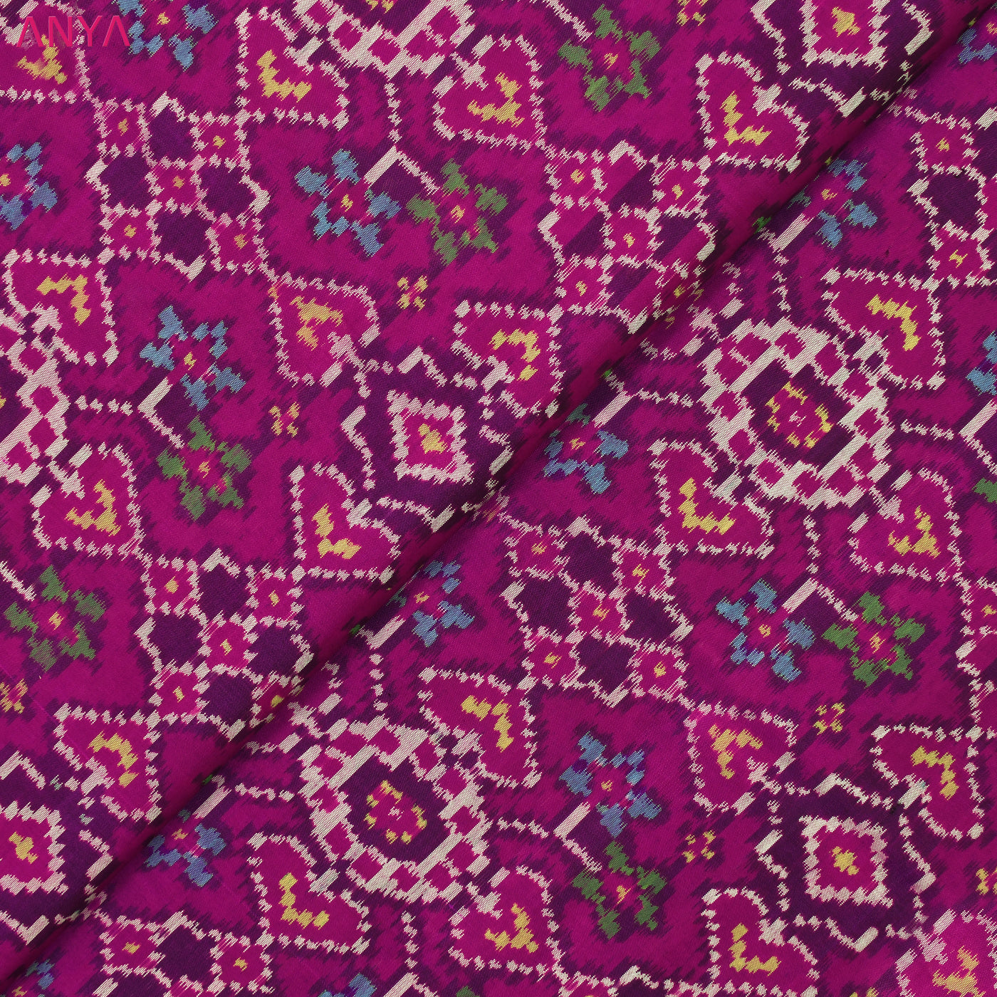 Rani Arakku Patan Patola Silk Fabric