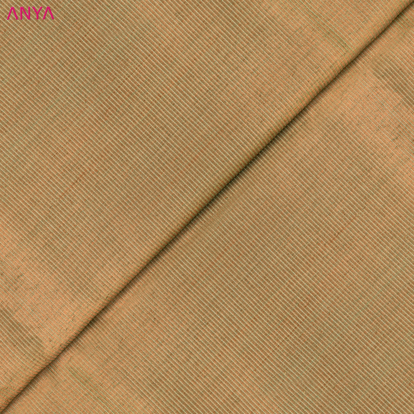 Copper Muga Tussar Silk Fabric