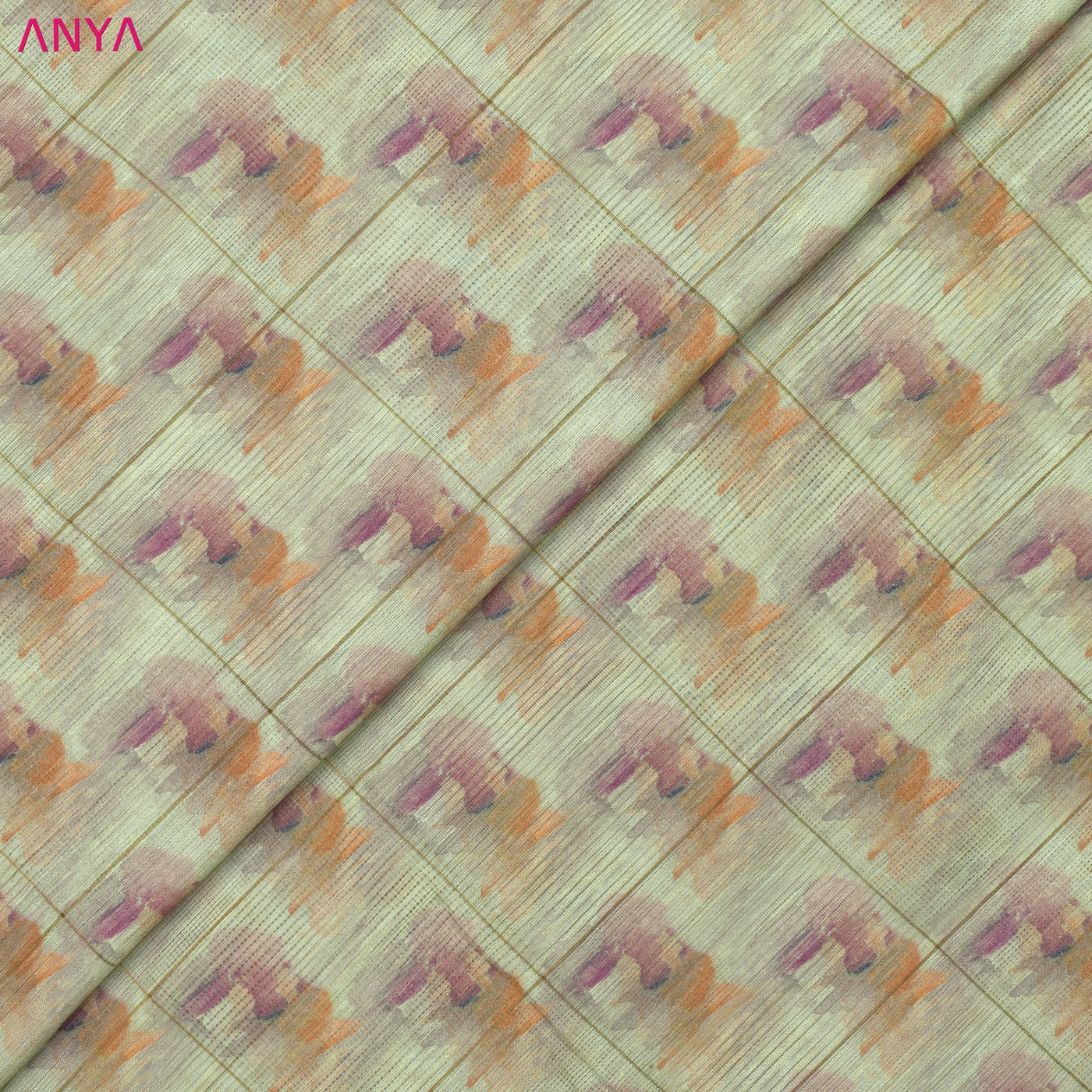 Light Grey Matka Silk Fabric