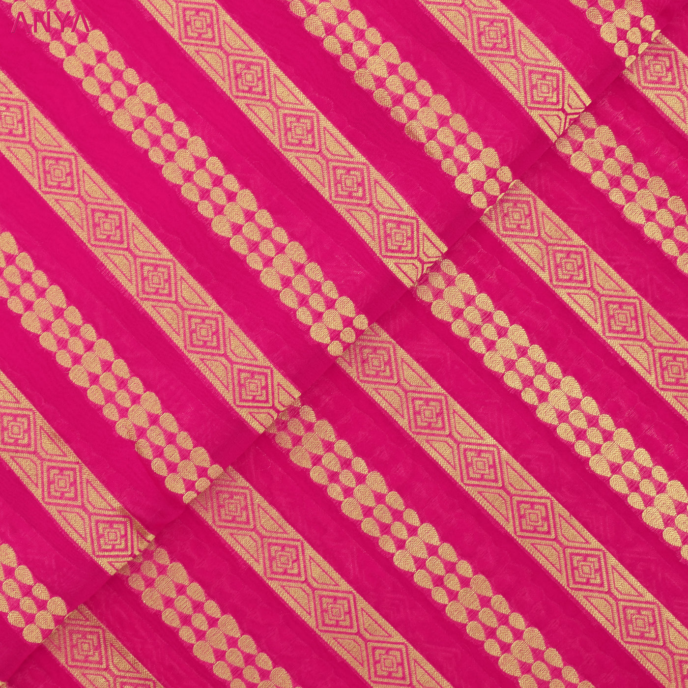 Bright Pink Organza  Fabric