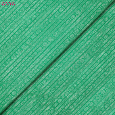 Turquoise Green Kanchi Silk Fabric