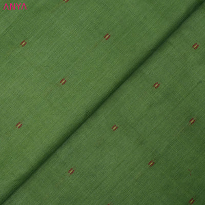 Olive Green Tussar Fabric