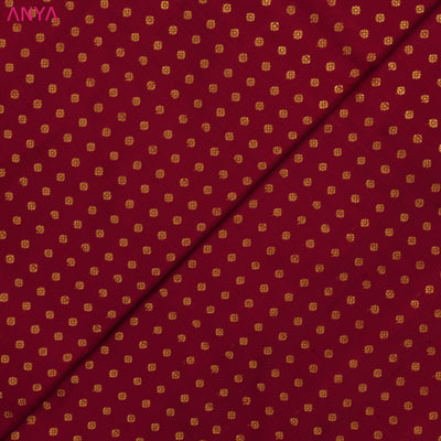 Arakku Thakkali Kanchi Silk Fabric with Kamalam Butta Design