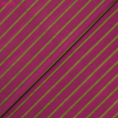 Pink Kanchi Silk Fabric with Kathir Lines Design