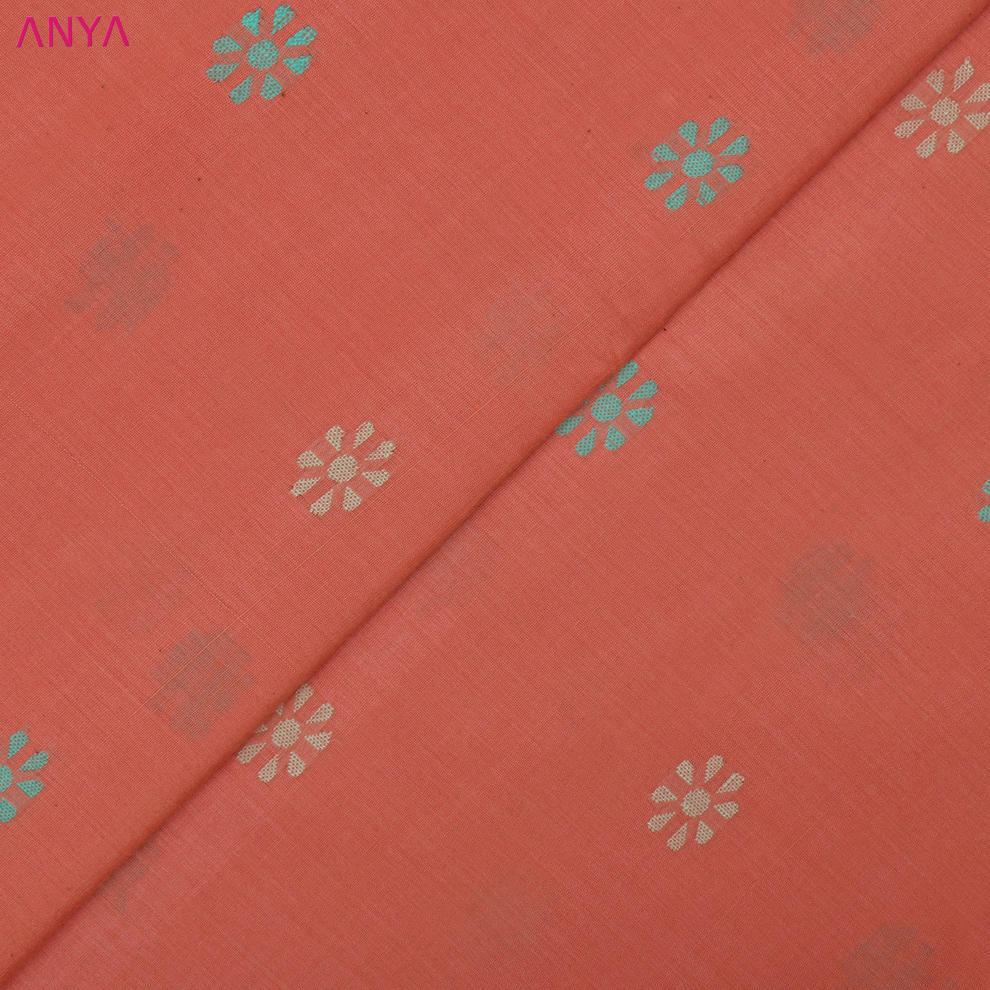 Anya Online coral-pink-cotton-fabric