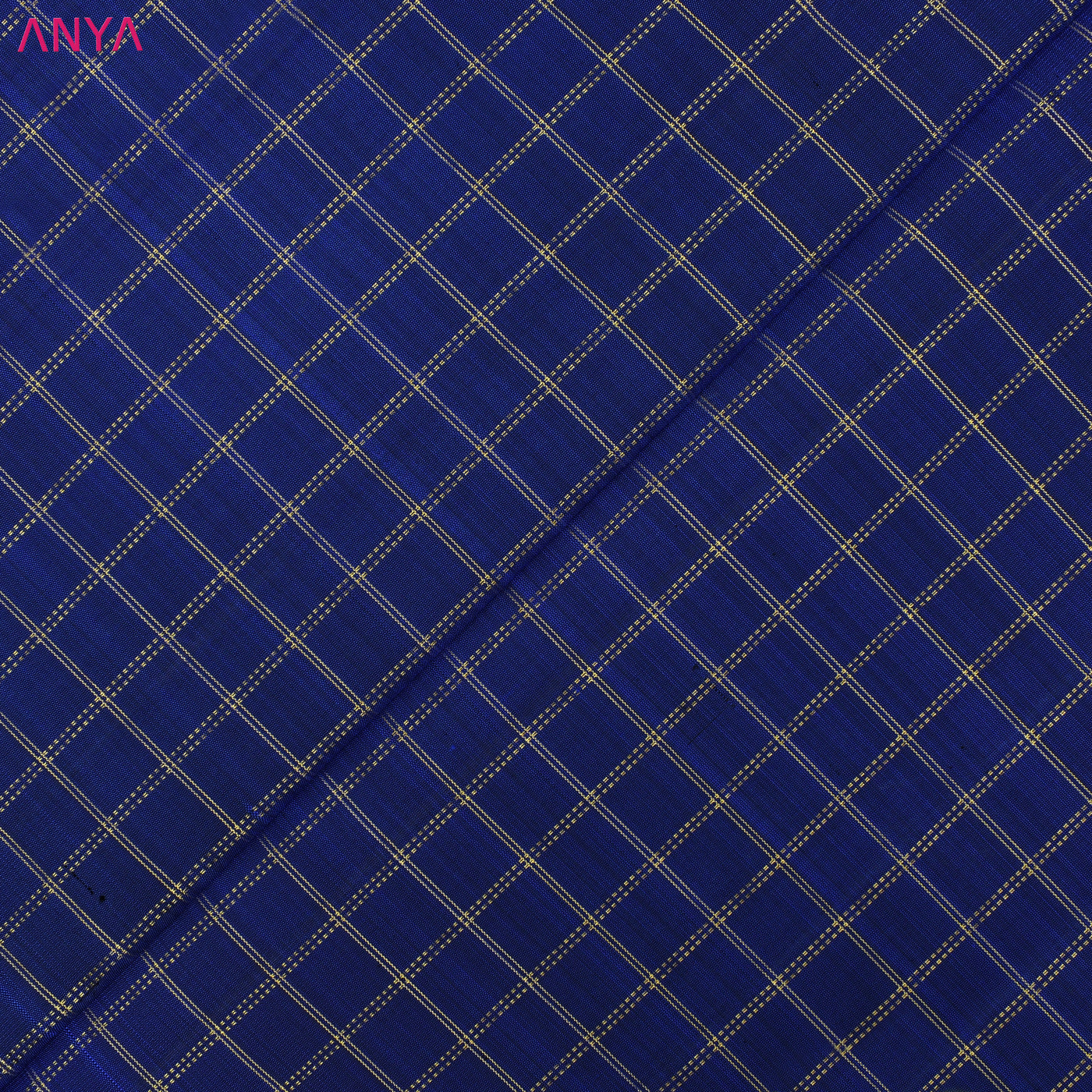 Navy Blue Kanchi Silk Fabric