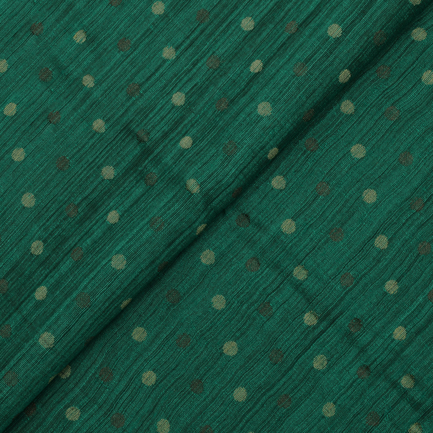 bottle-green-tussar-fabric-with-zari-butta-design