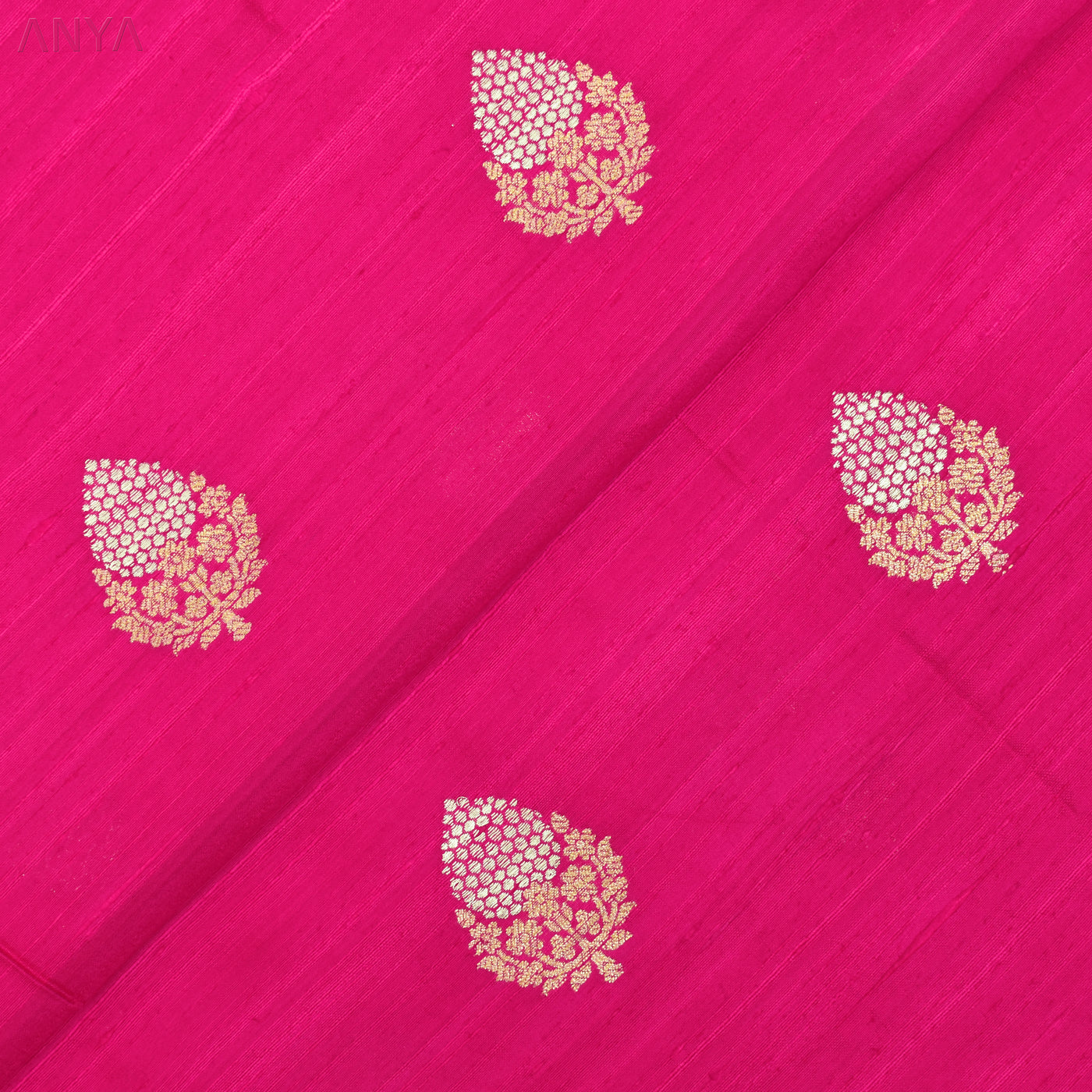 bright-pink-tussar-raw-silk-fabric-1