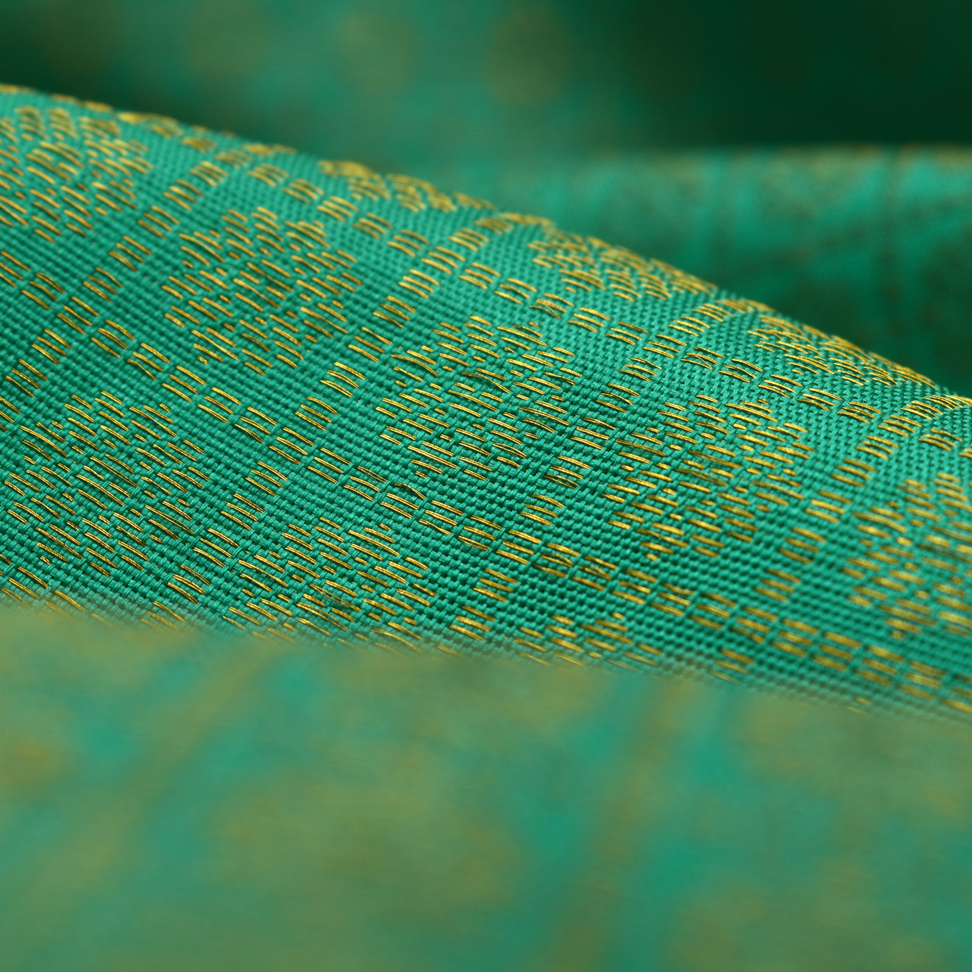 Rexona Green Kanchi Silk Fabric