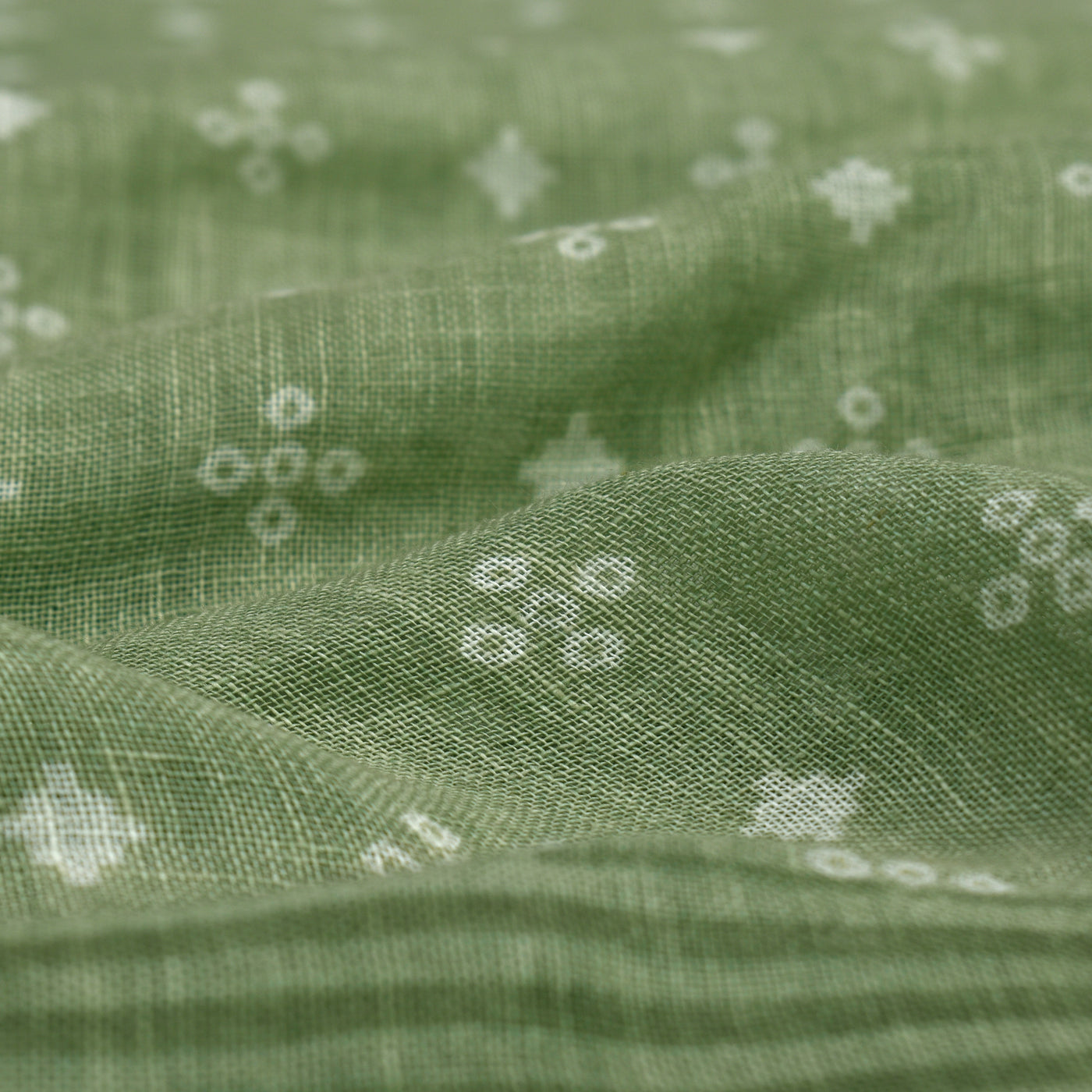 Olive Green Linen Fabric