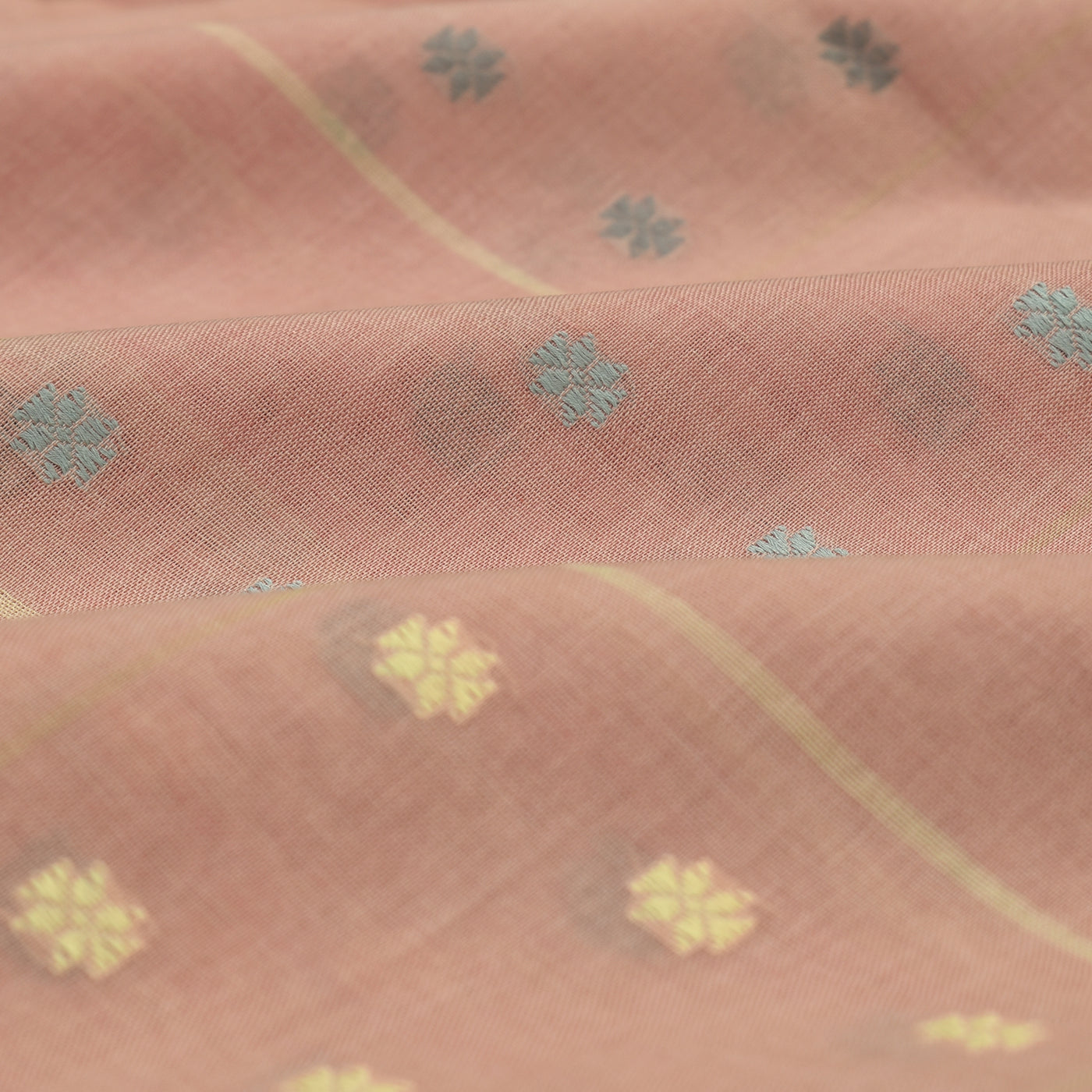 Onion Pink Handloom Sico Fabric