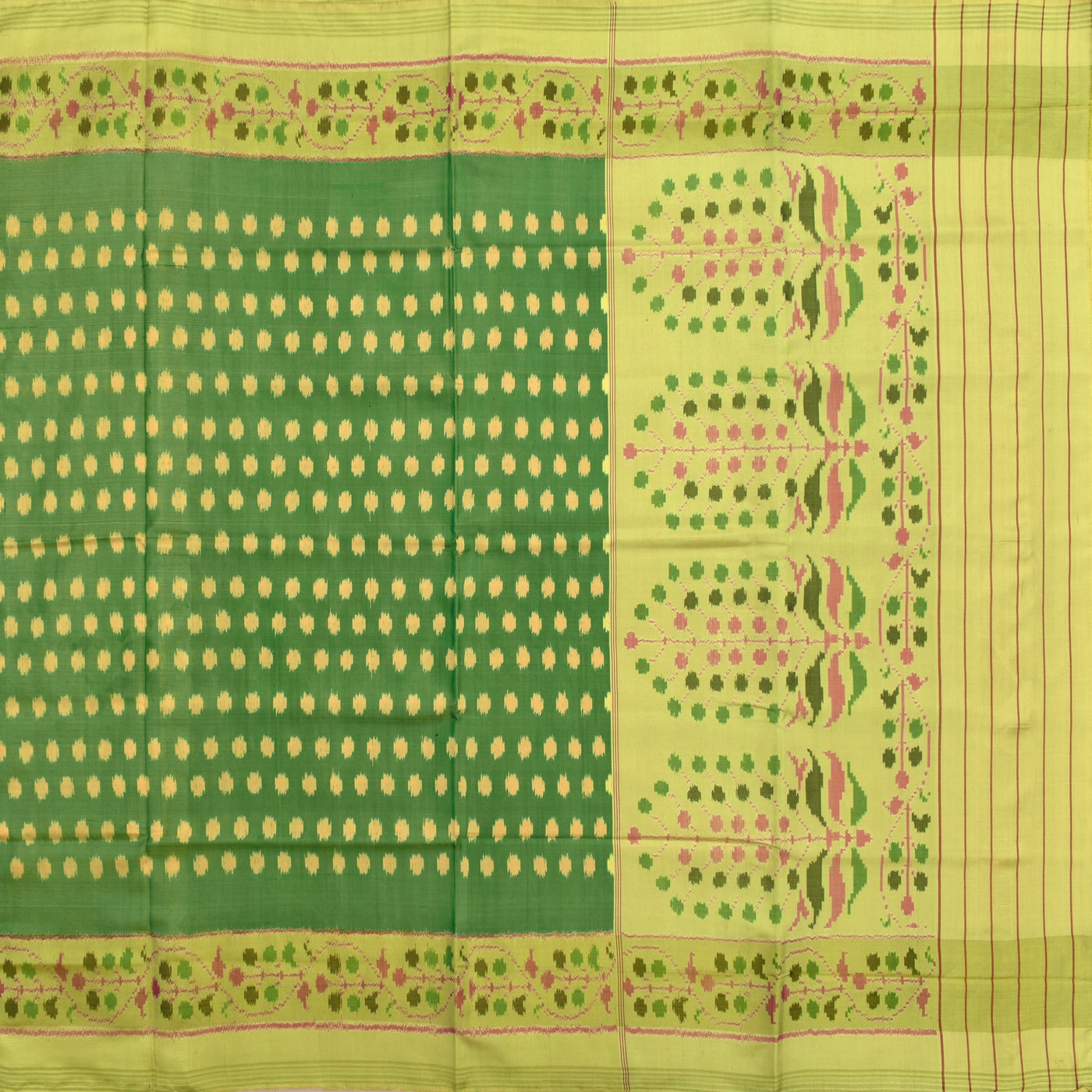 Green Patola Silk Saree