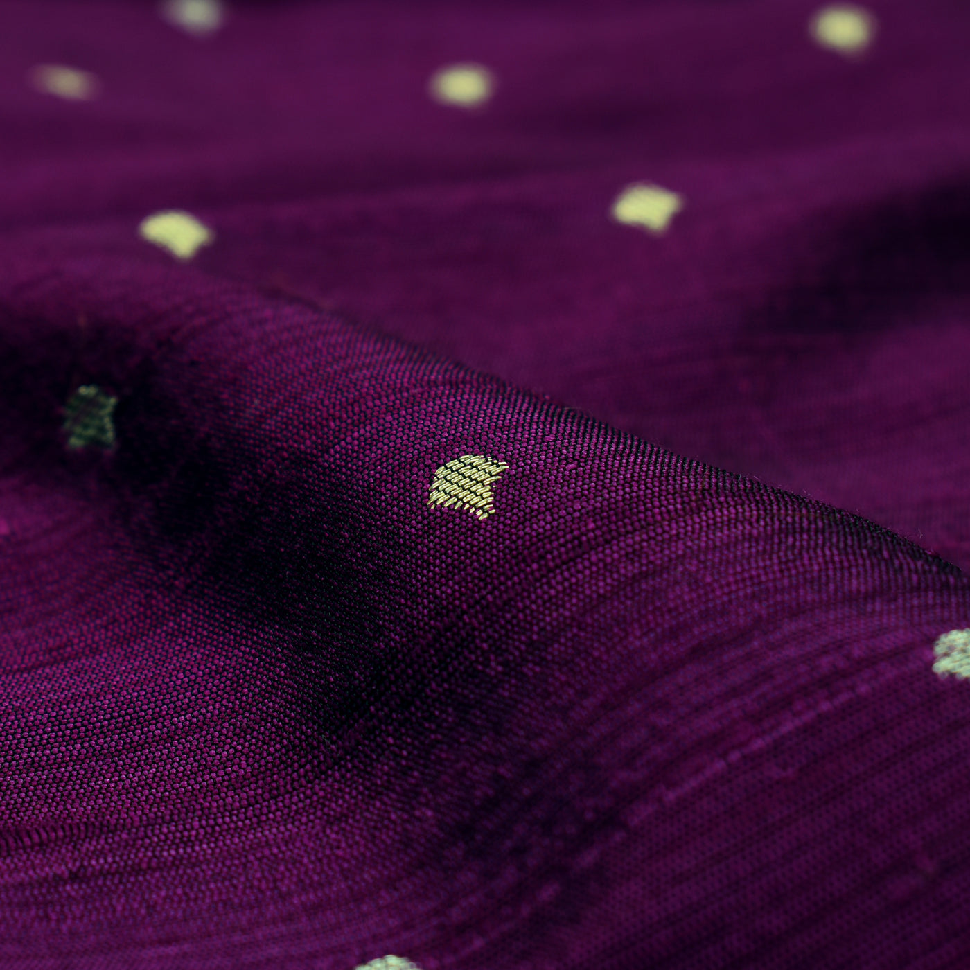 Magenta Tussar Silk Fabric