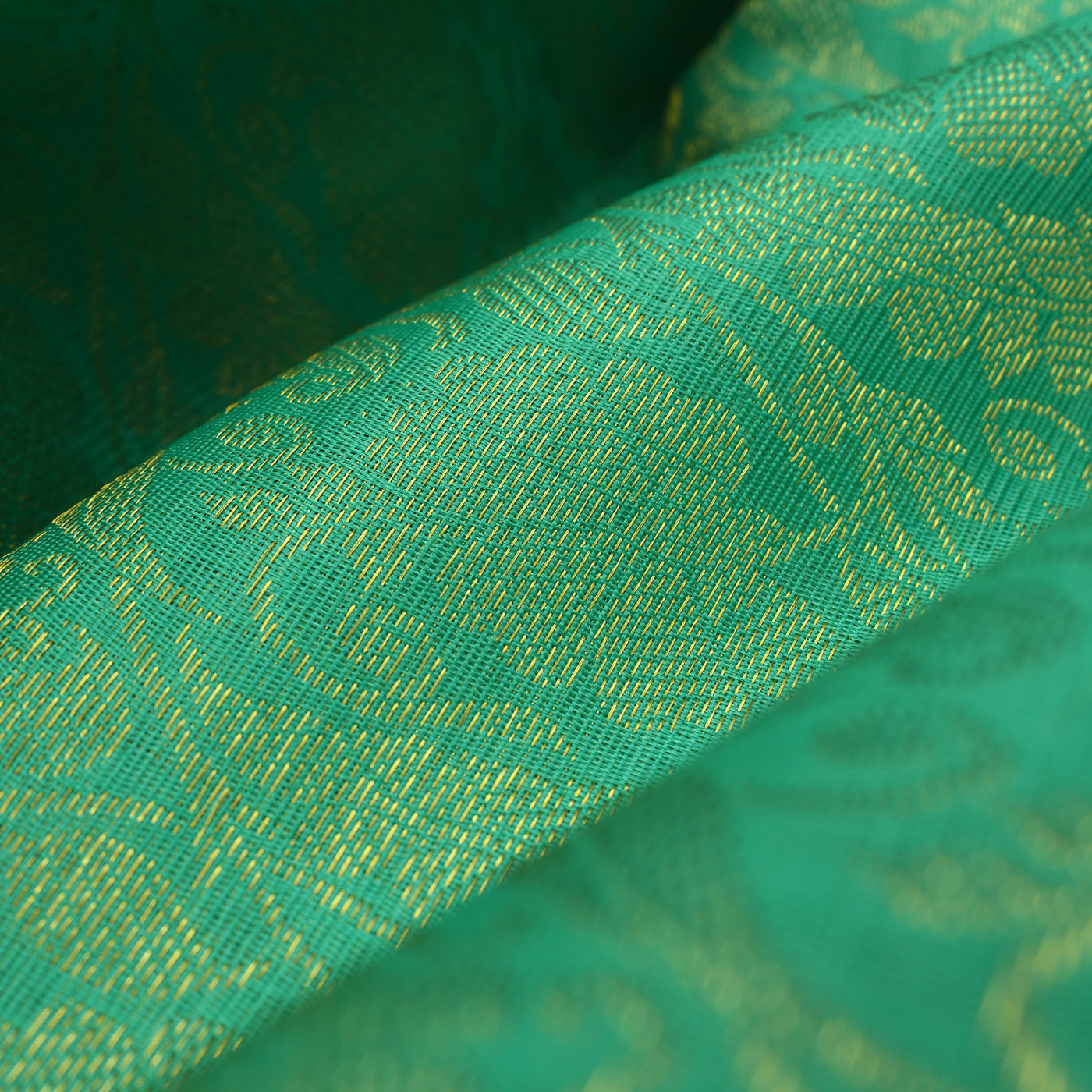 Rexona Blue Kanchi Organza Silk Fabric