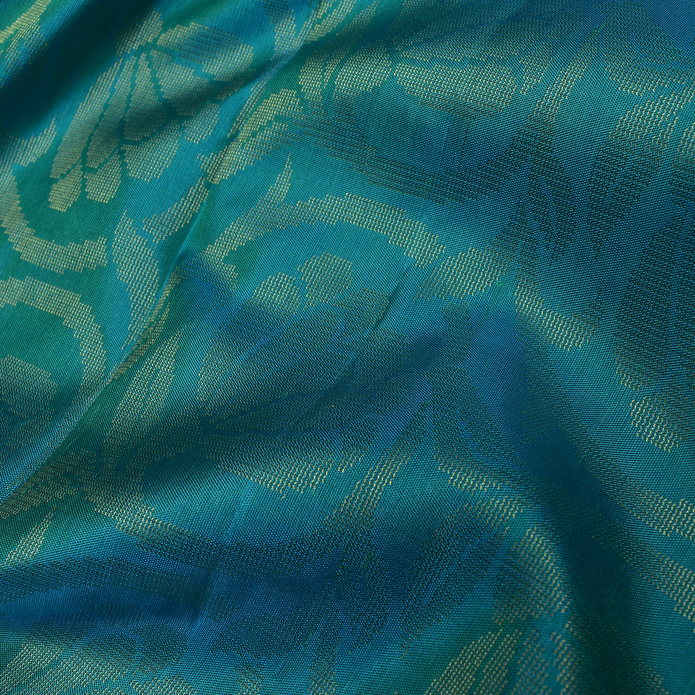 Turquoise Blue Soft Silk Fabric (4660241039473)