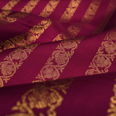 Arakku Kanchi Silk Fabric with Kodi Lines Design