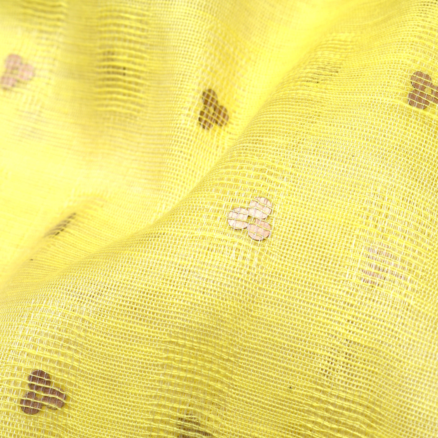 Yellow Sequin Material