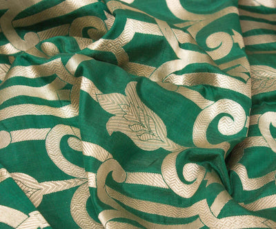 dark-green-banarasi-silk-fabric-with-zari-designs