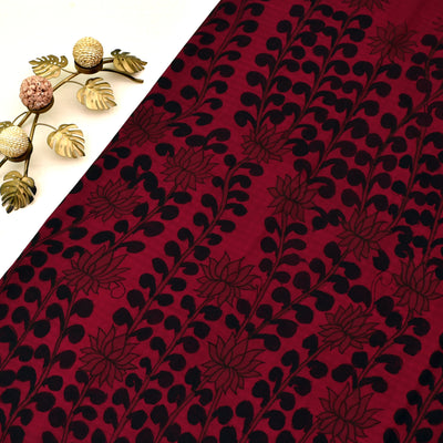 Arakku Thakkali KalamKari Silk Saree