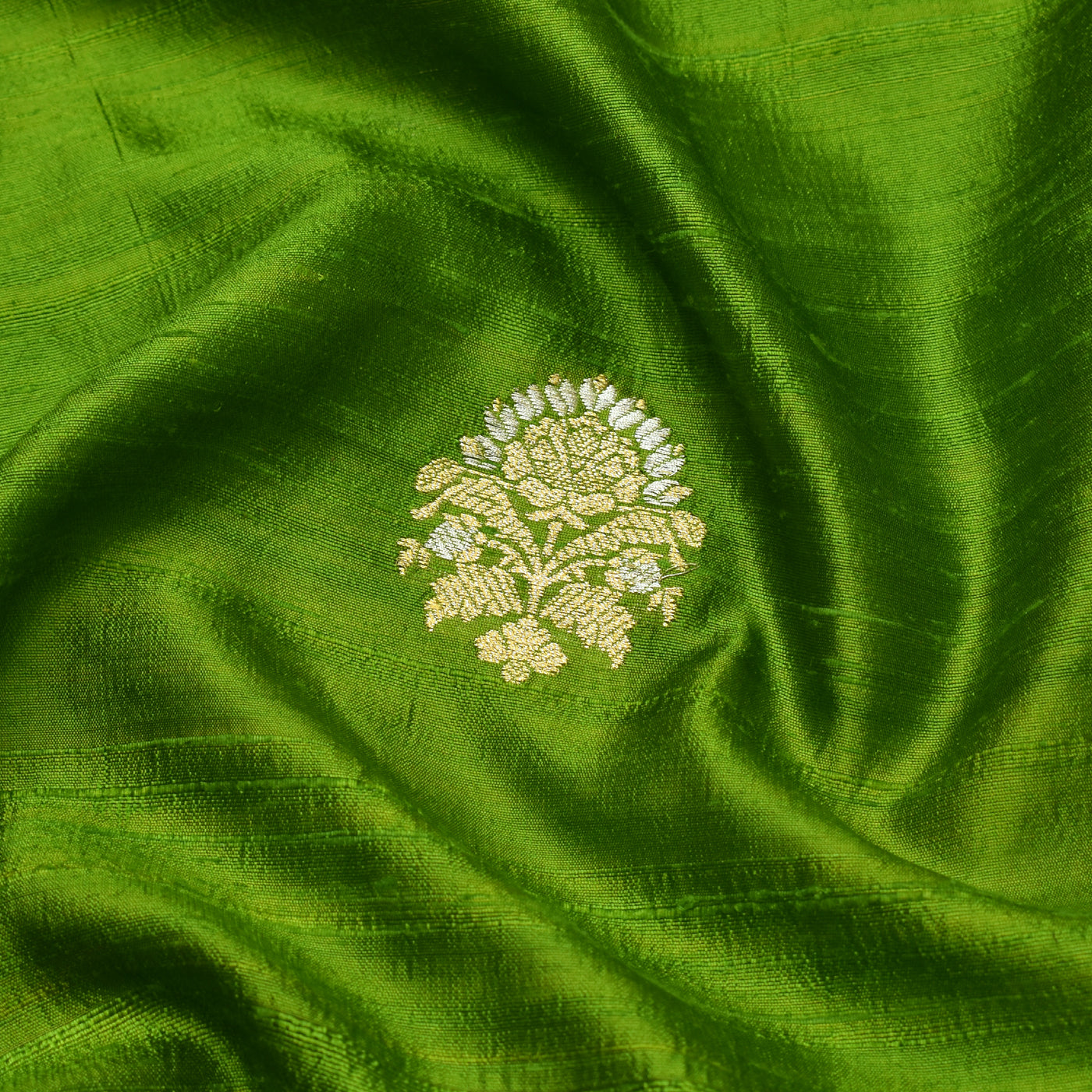 mehndi-green-tussar-banarasi-silk-fabric