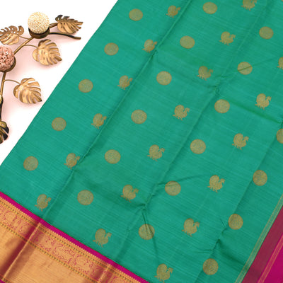 Rexona Kanchipuram Silk Saree with Annam Chakaram Design
