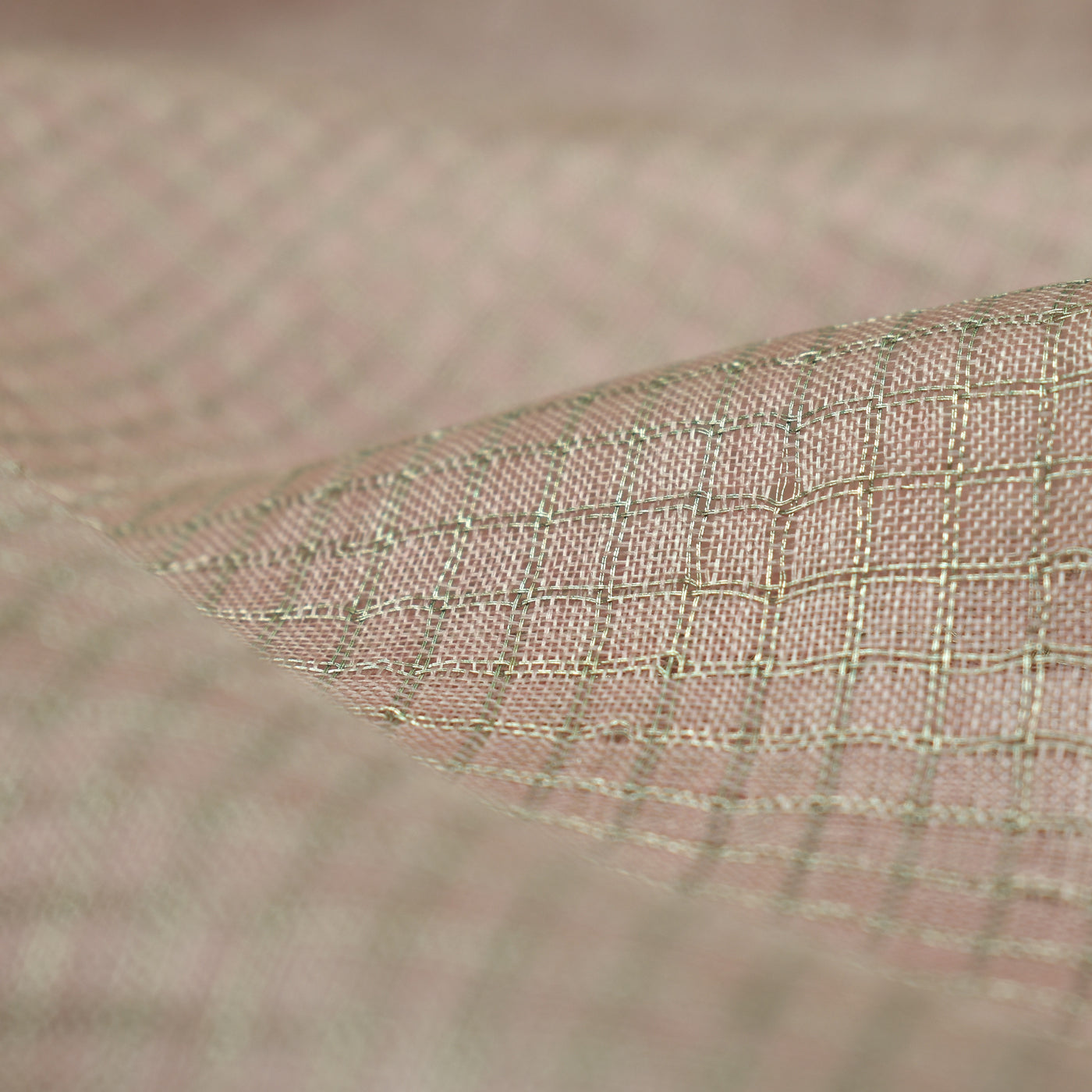 Pink Tussar Silk Fabric