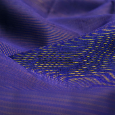MS Blue Kanchi Silk Fabric with Vairaoosi Design
