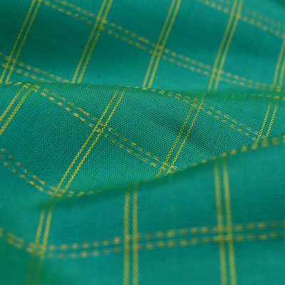 Rexona Kanchi Silk Fabric with Muthu Zari Checks Design