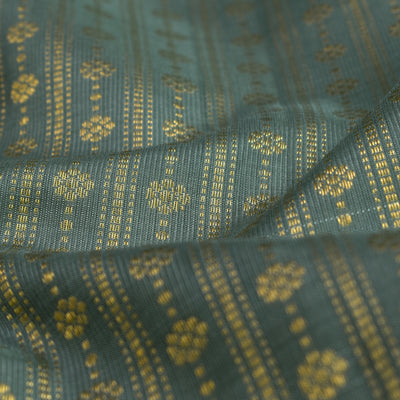 Grey Kanchi Silk Fabric