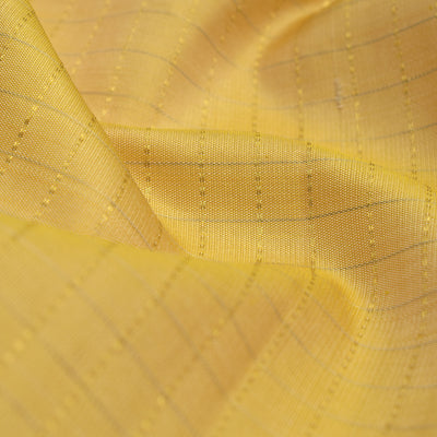 Sandal Kanchi Silk Fabric with Small Zari Checks Design