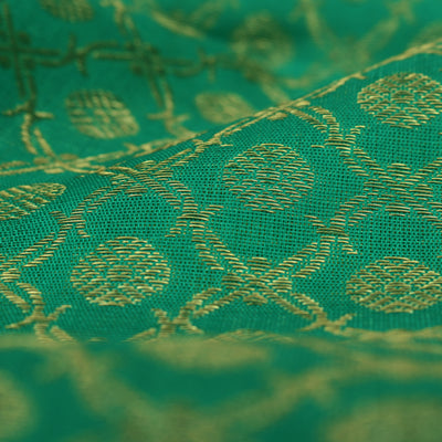 Green Kanchi Organza Fabric