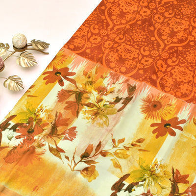 off-white-with-orange-printed-kanchi-silk-saree-with-blouse
