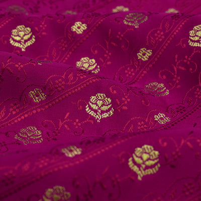 Rani Arakku Banarasi Silk Fabric