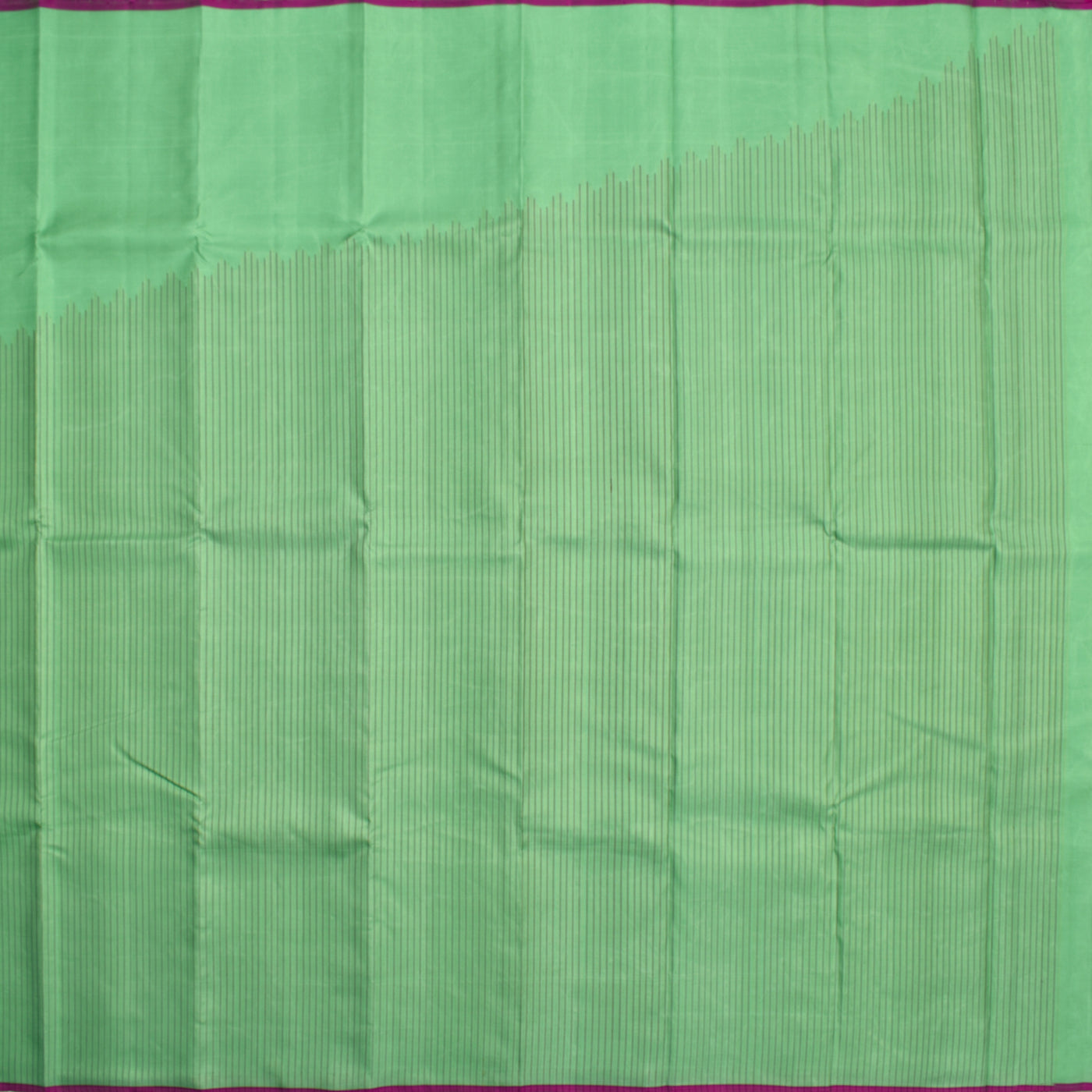Apple Green Kanchipuram Silk Saree with Zari Lines Design