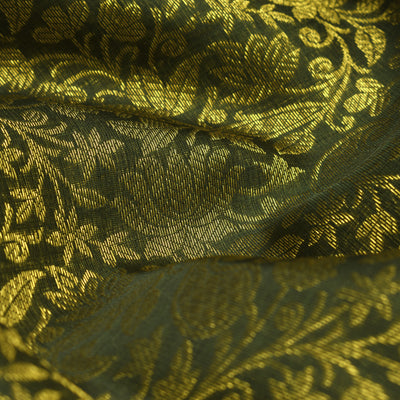 Meganthi Green Kanchi Organza Fabric