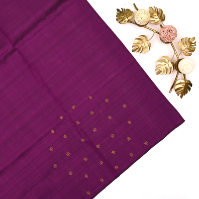 Red Embroidery Silk Saree