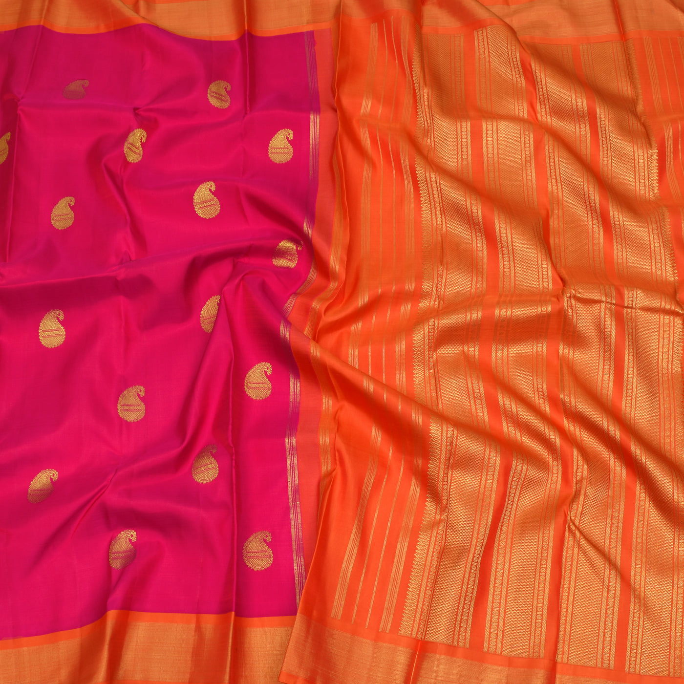pink bridal kanchipuram saree