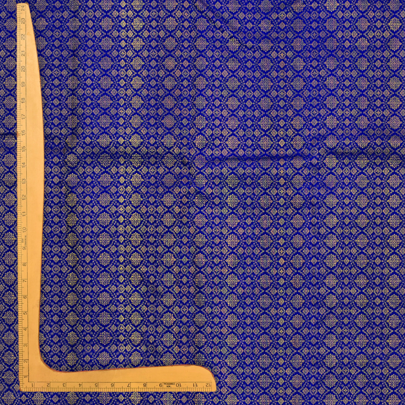 MS Blue Kanchi Silk Fabric