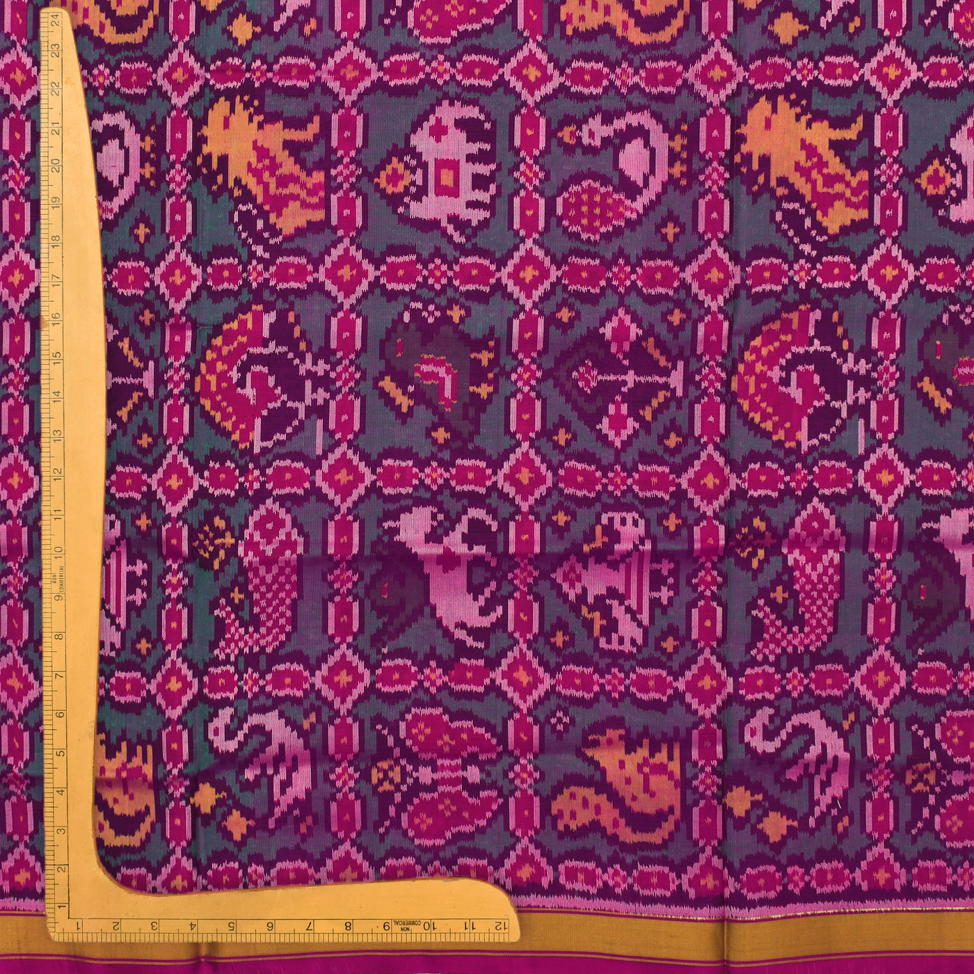 Pink Patan Patola Silk Fabric