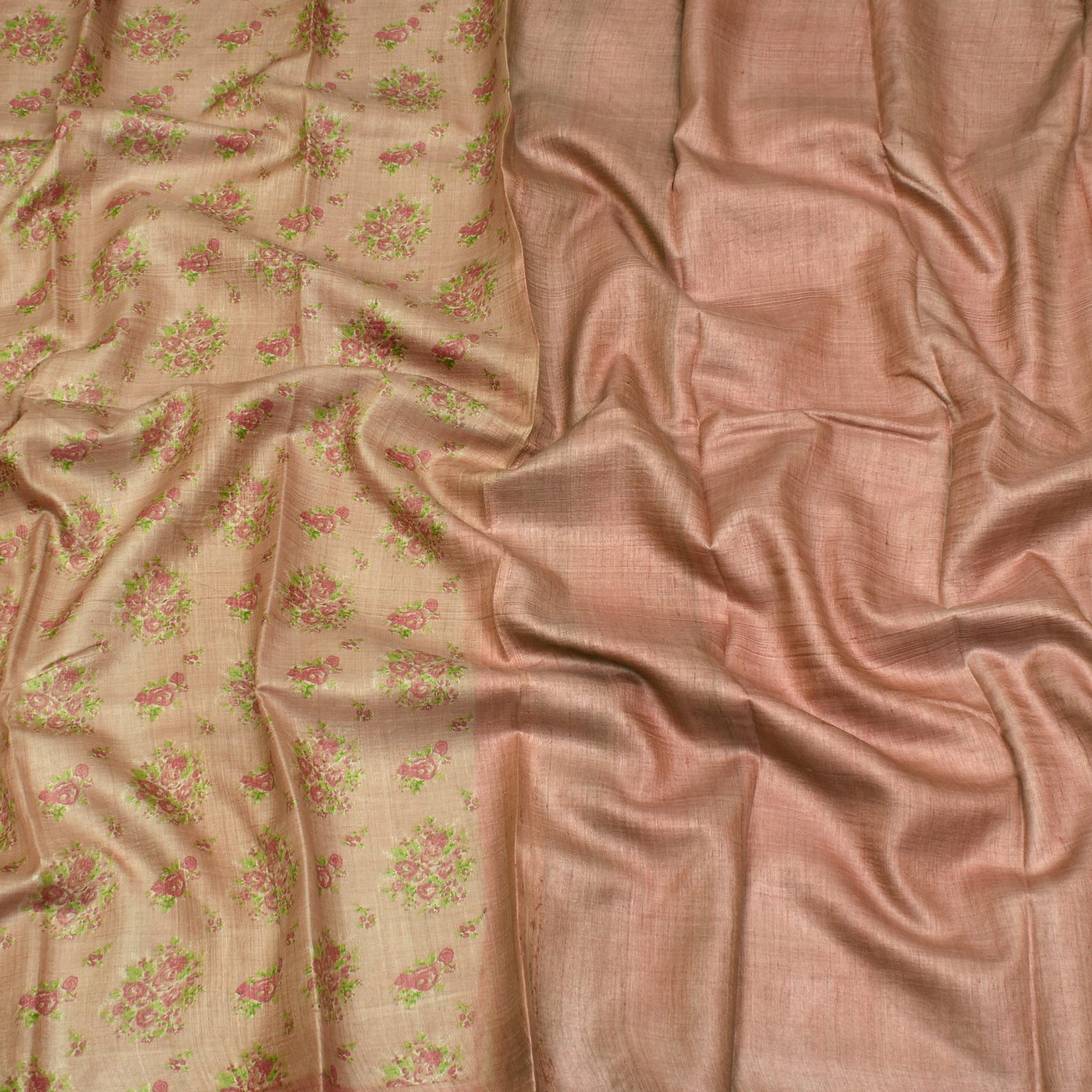 tussar silk sarees with pallu