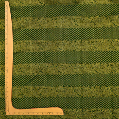 Dark Green Kanchi Silk Fabric