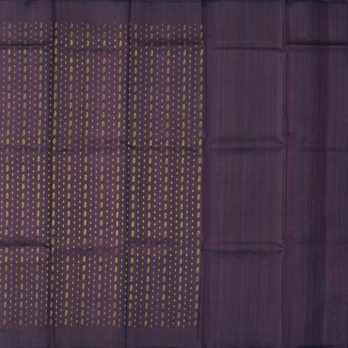 Purple Tussar Silk Saree