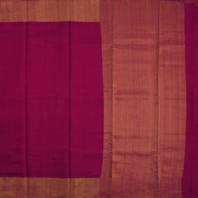 Rani Arakku Tussar Silk Saree