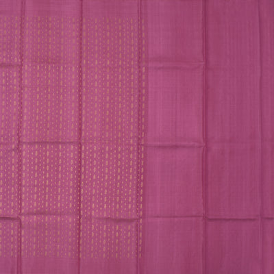 Pink Tussar Silk Saree